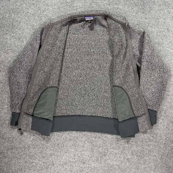 Patagonia Jacket Mens Medium Gray Woolyester Fleece Full Zip Forge Grey STY26935 - Picture 4 of 7